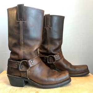 Frye Leather Boots Harness 12R Womens